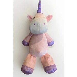 Kellytoy 2018 Unicorn Plush Stuffed Animal Rattles White Purple‎ Pink  20" Toy